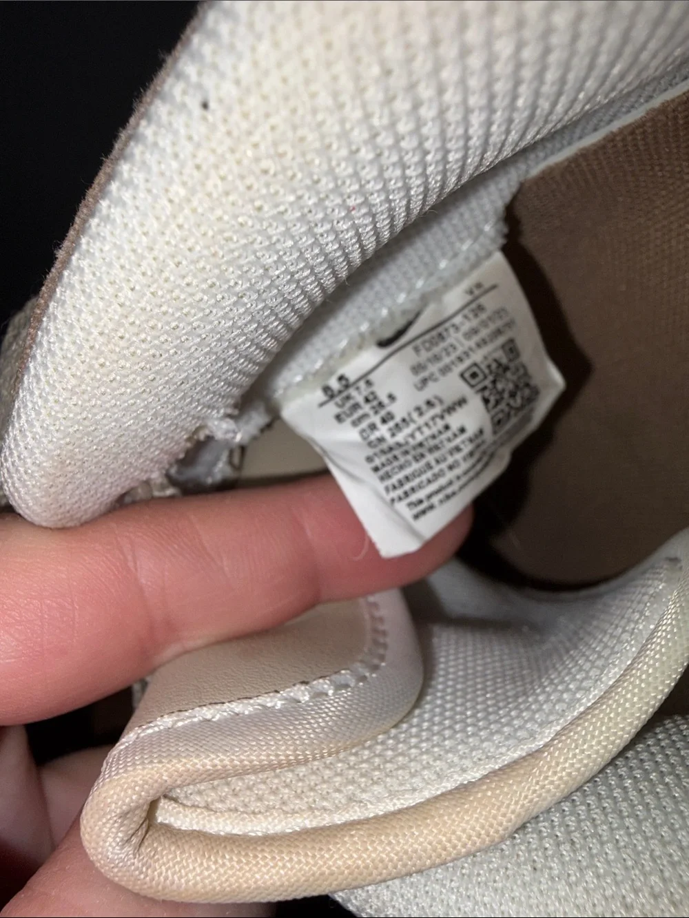 Nike Beige and Cream Low-Top Sneakers